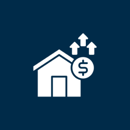House icon with dollar sign and arrows.